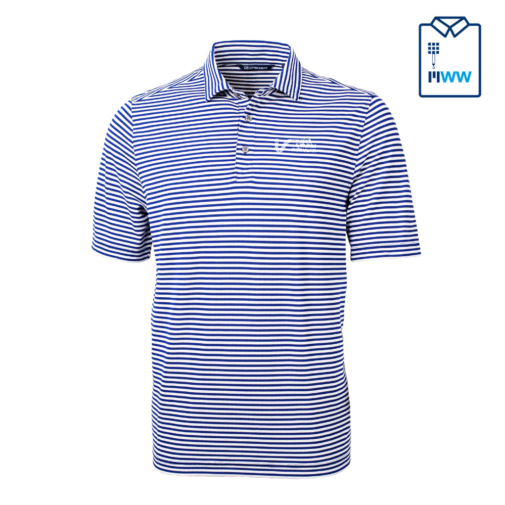I&S Cutter & Buck Virtue Stripe Mens Polo - MWW