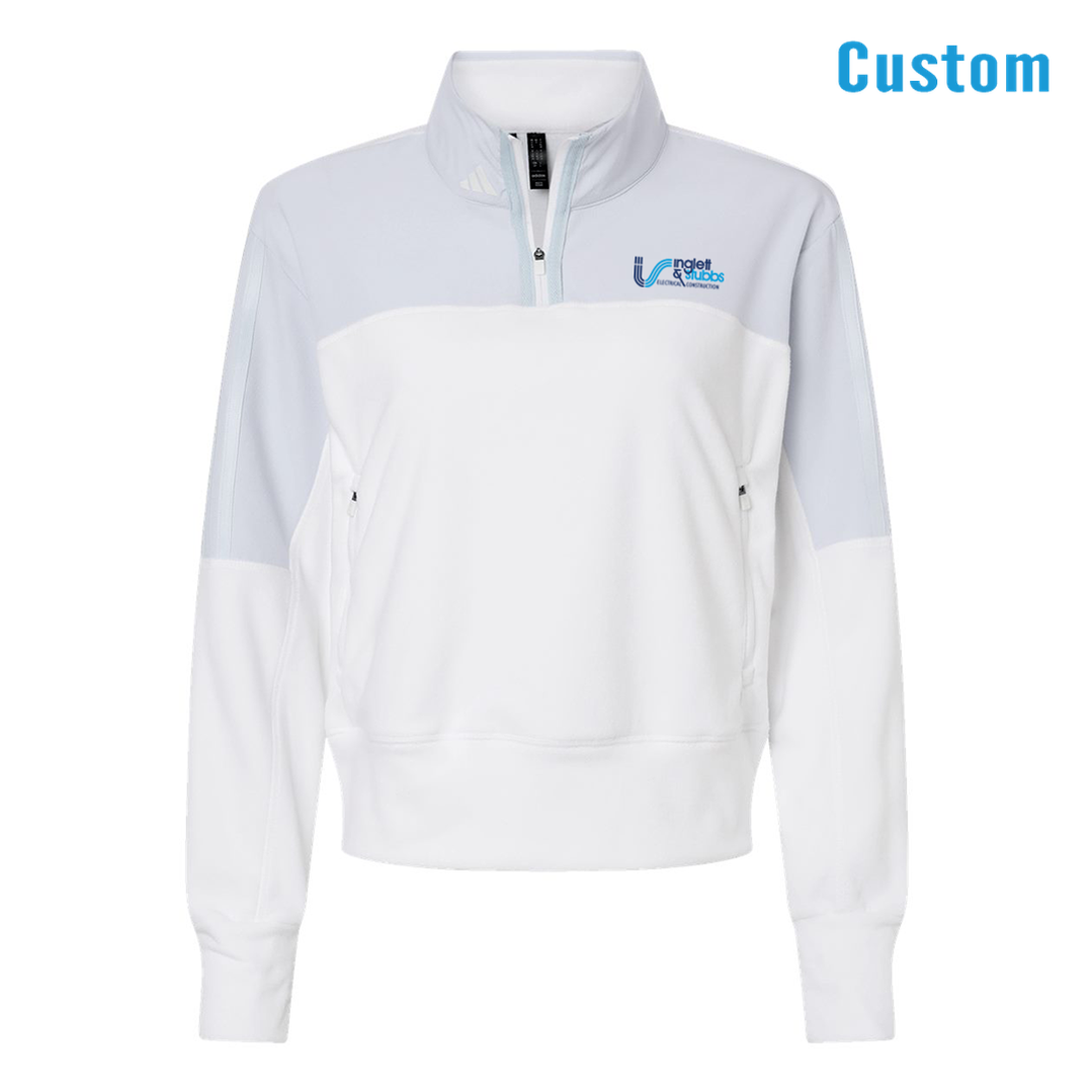Inglett Adidas Women's Fleece Quarter-Zip Pullover