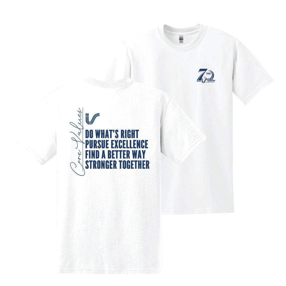 Adult 70th Core Values Ultra Cotton 100% US Cotton T-Shirt