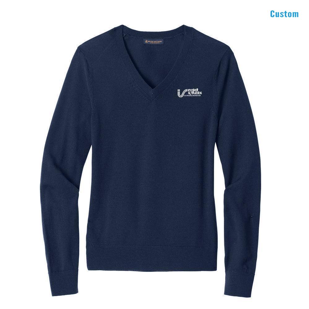 Brooks Brother Women's Merino V-Neck Sweater