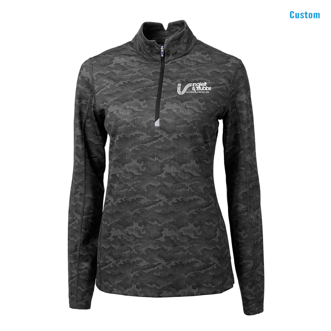 Inglett Cutter & Buck Eco Camo Print Ladies Qaurter Zip
