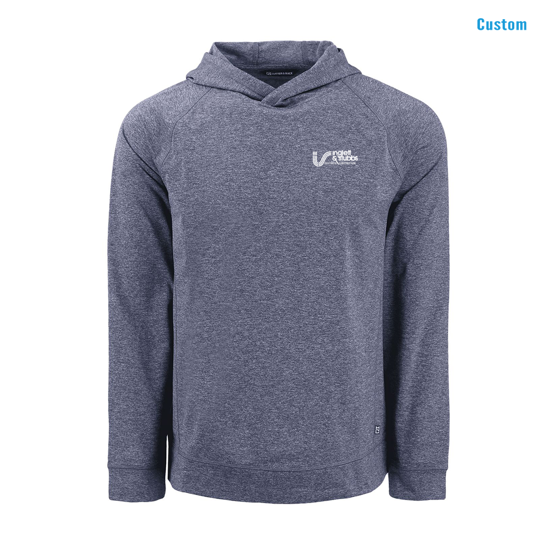 I&S Knit Recycled Mens Heathered Hooded Pullover