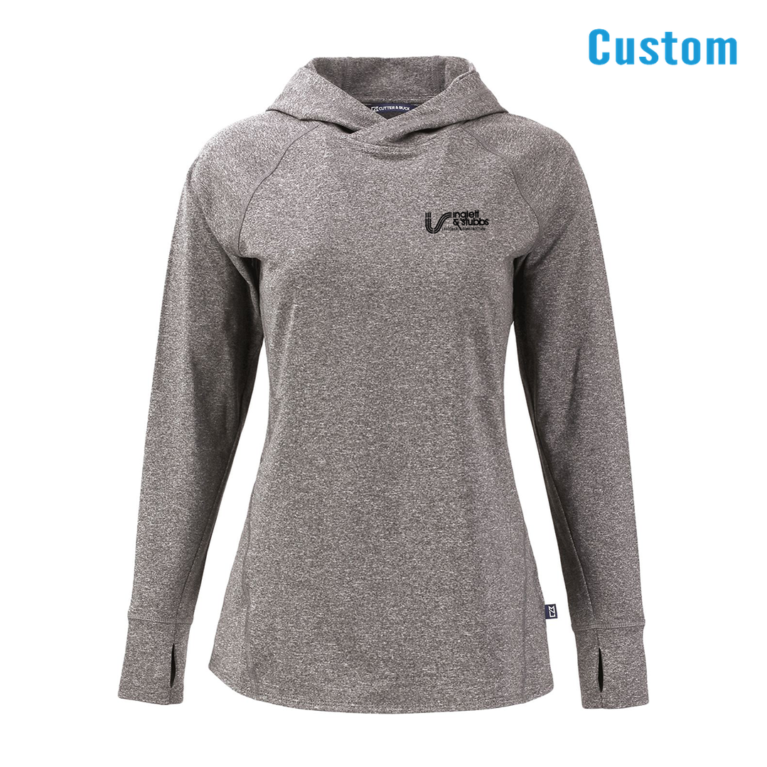 I&S Knit Recycled Womens Heathered Hooded Pullover