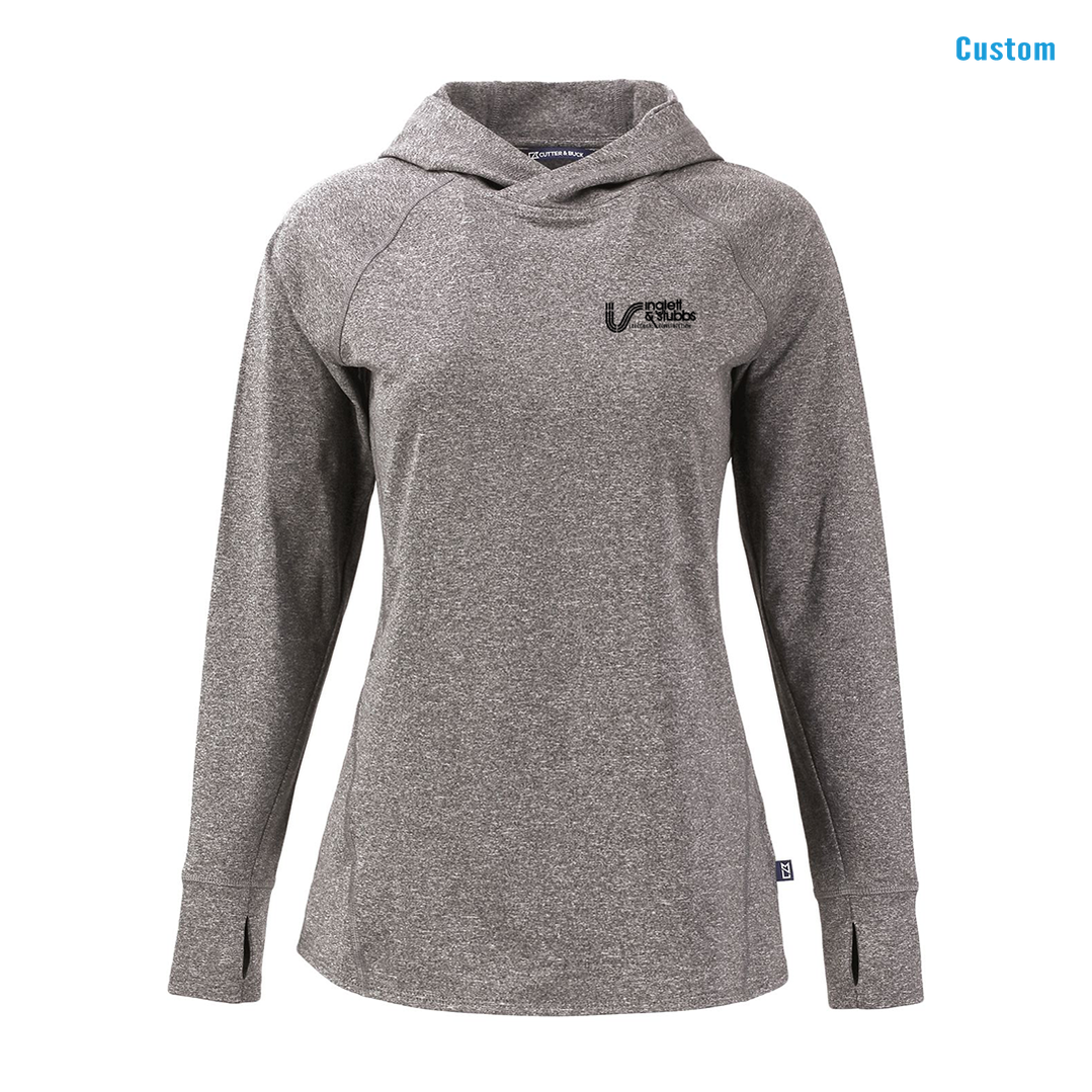 I&S Knit Recycled Womens Heathered Hooded Pullover