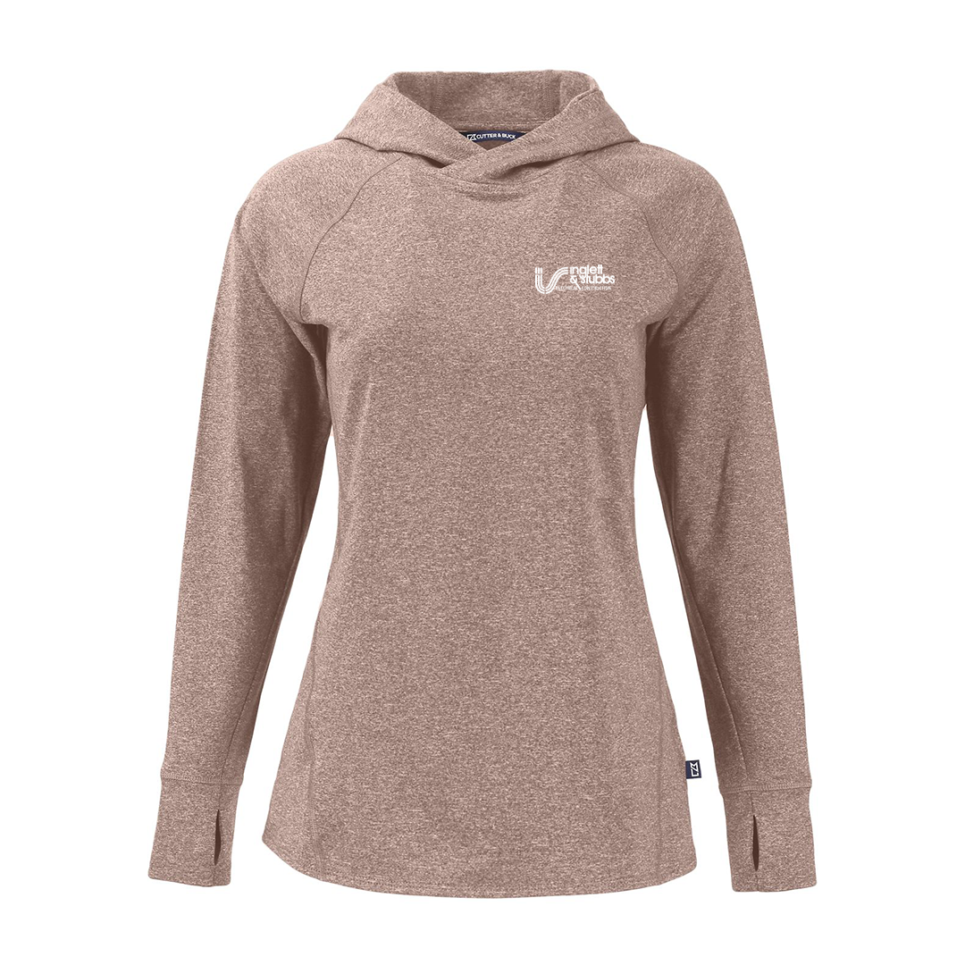 I&S Knit Recycled Womens Heathered Hooded Pullover