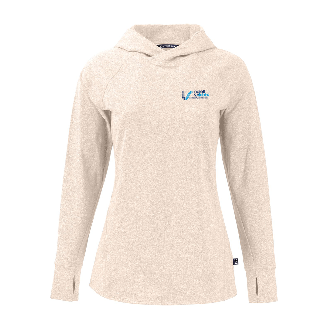 I&S Knit Recycled Womens Heathered Hooded Pullover