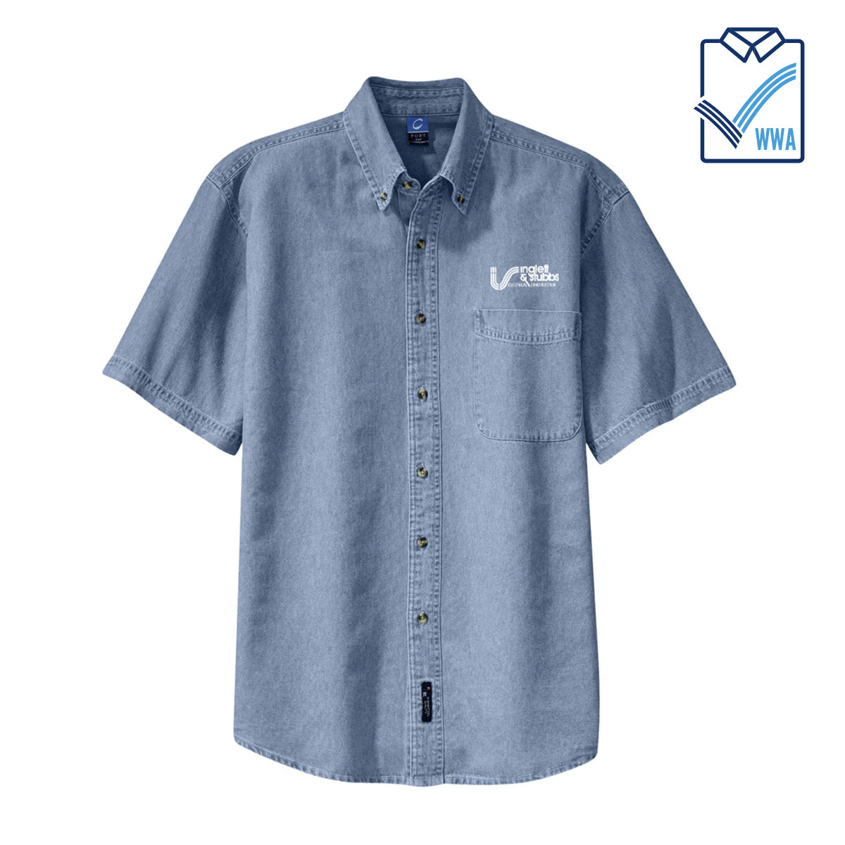Inglett & Stubbs Men's 100% Cotton Denim Shirt-WWA