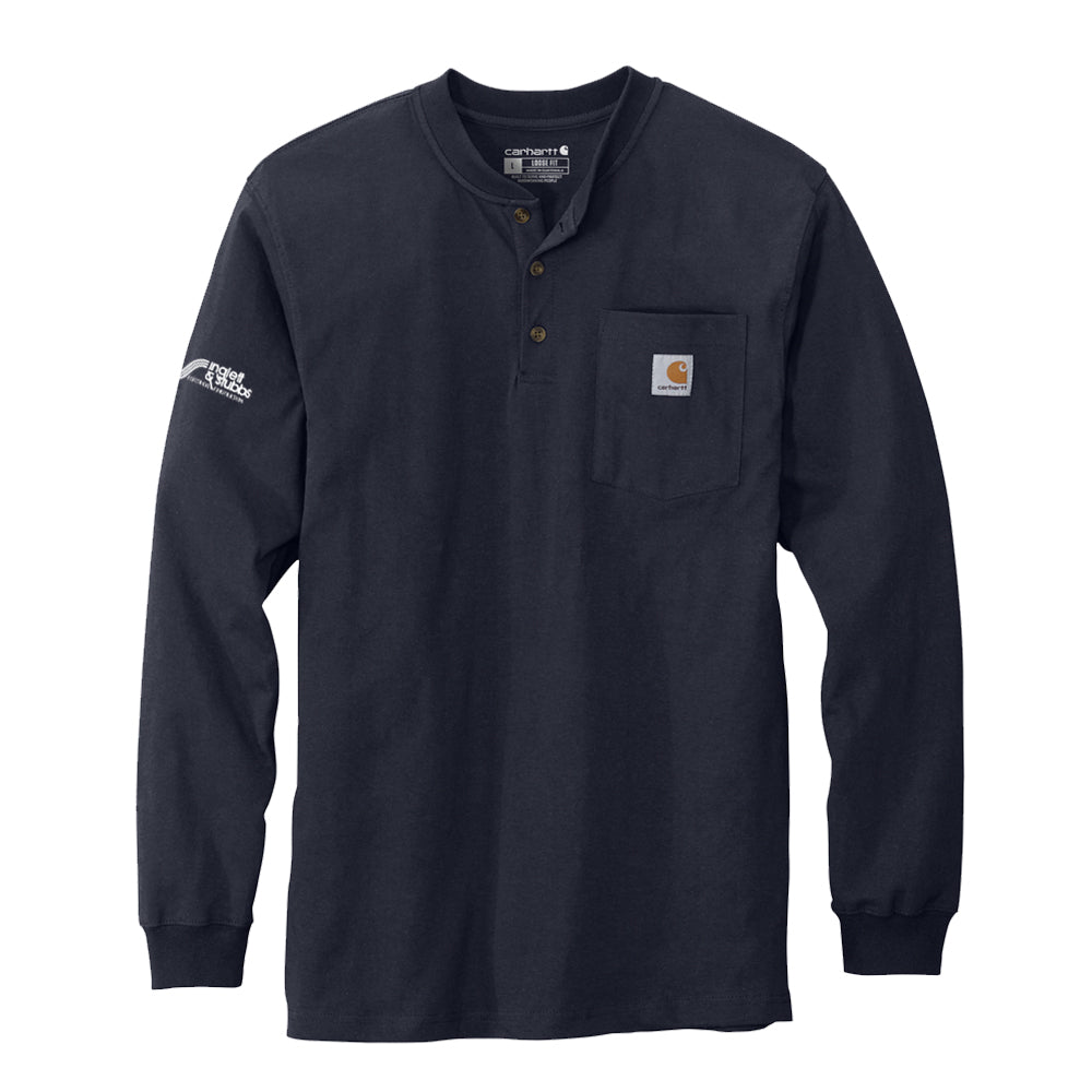 Inglett & Stubbs Carhartt Henley Long Sleeve Shirt- WWA