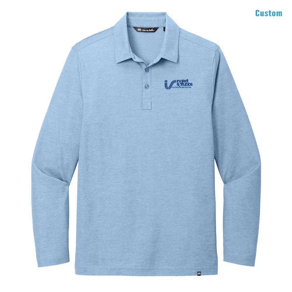 TraviMathew Oceanside Heather Long Sleeve Polo