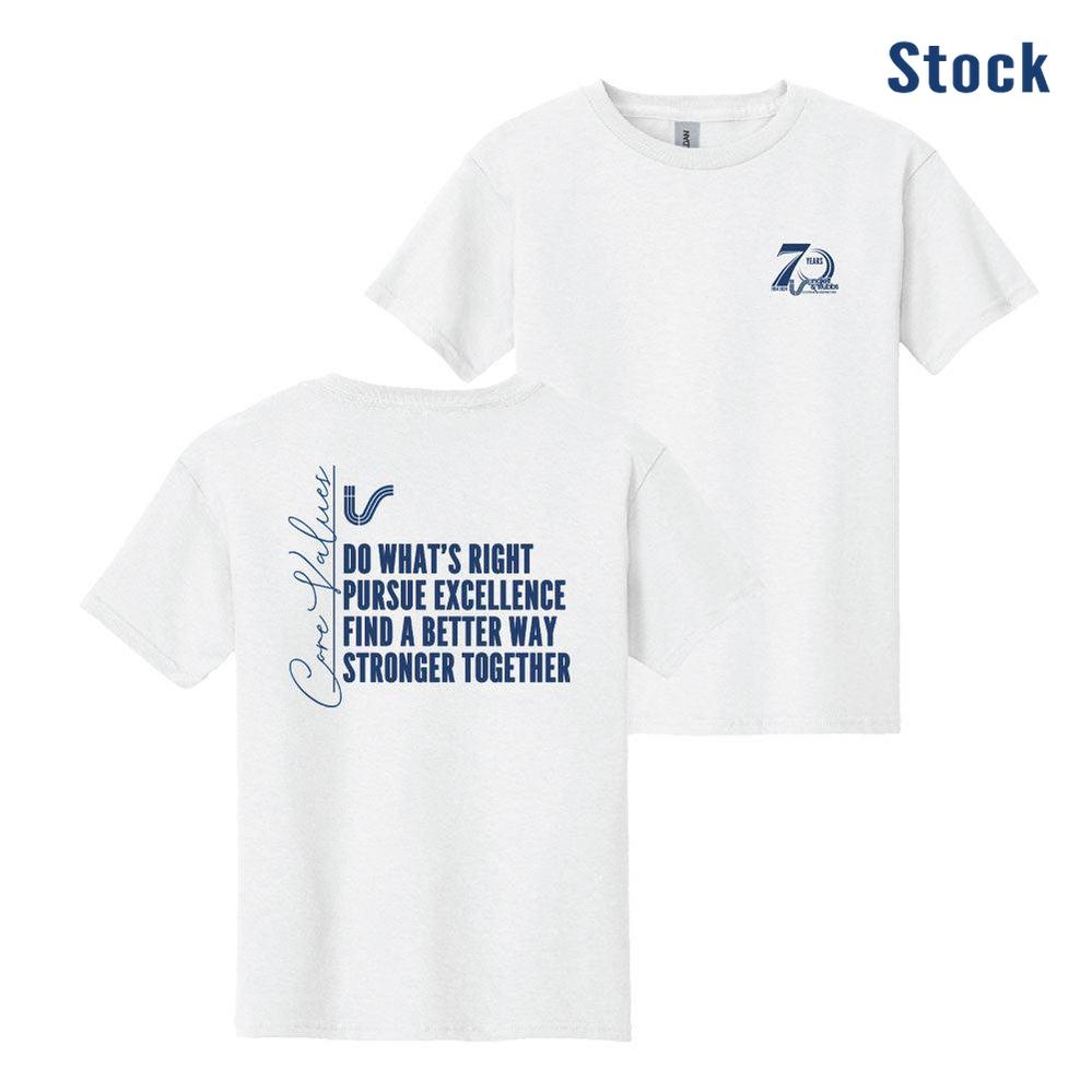 Youth Core Values Ultra Cotton 100% US Cotton T-Shirt.