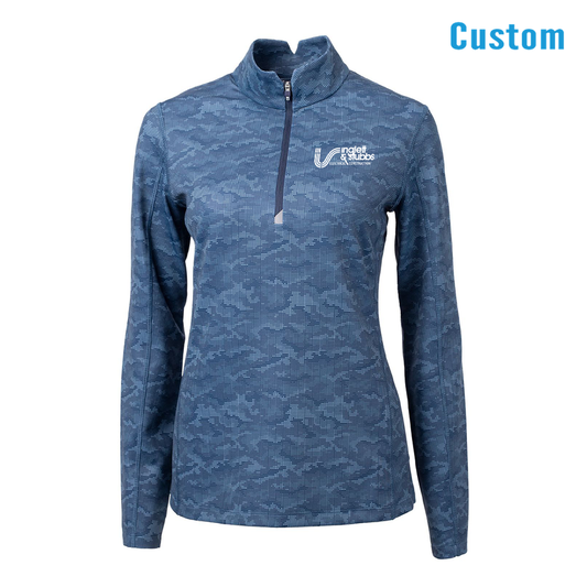 Inglett Cutter & Buck Eco Camo Print Ladies Qaurter Zip