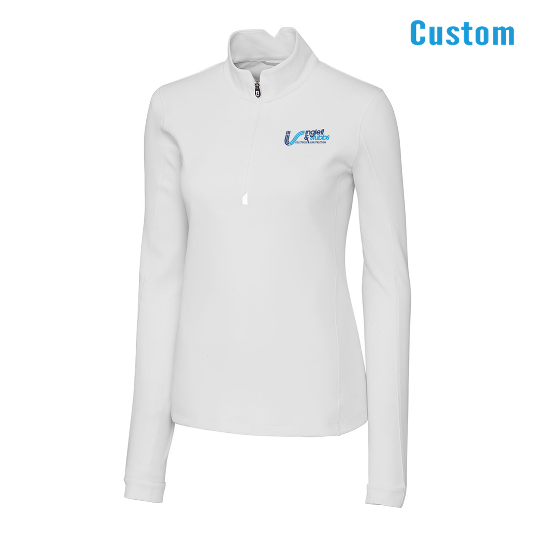 I&S Cutter & Buck Stretch Eco Quarter Zip womens Pullover