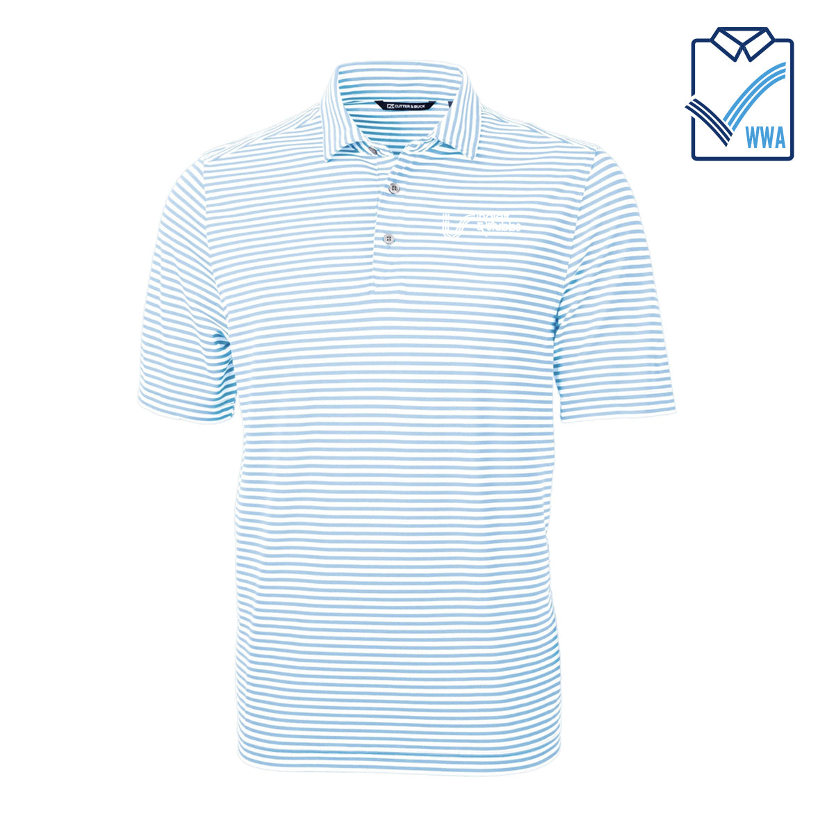 I&S Cutter & Buck Virtue Stripe Mens Polo - WWA