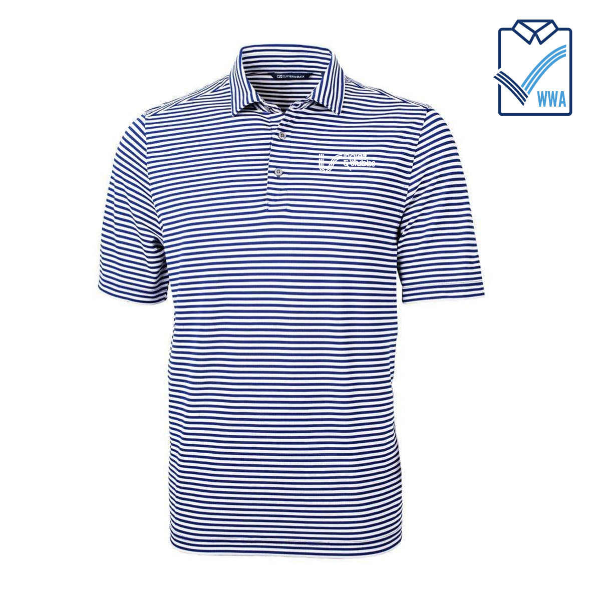 I&S Cutter & Buck Virtue Stripe Mens Polo - WWA