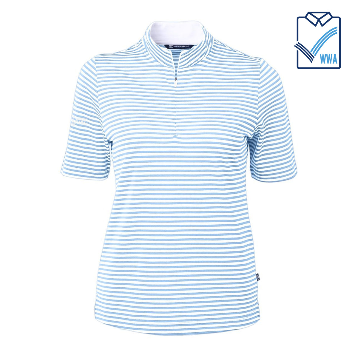 I&S Cutter & Buck Ladies Virtue Stripped 1/2 Zip - WWA