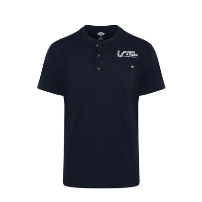 Dickies Heavyweight Traditional Short Sleeve Henley- WWA
