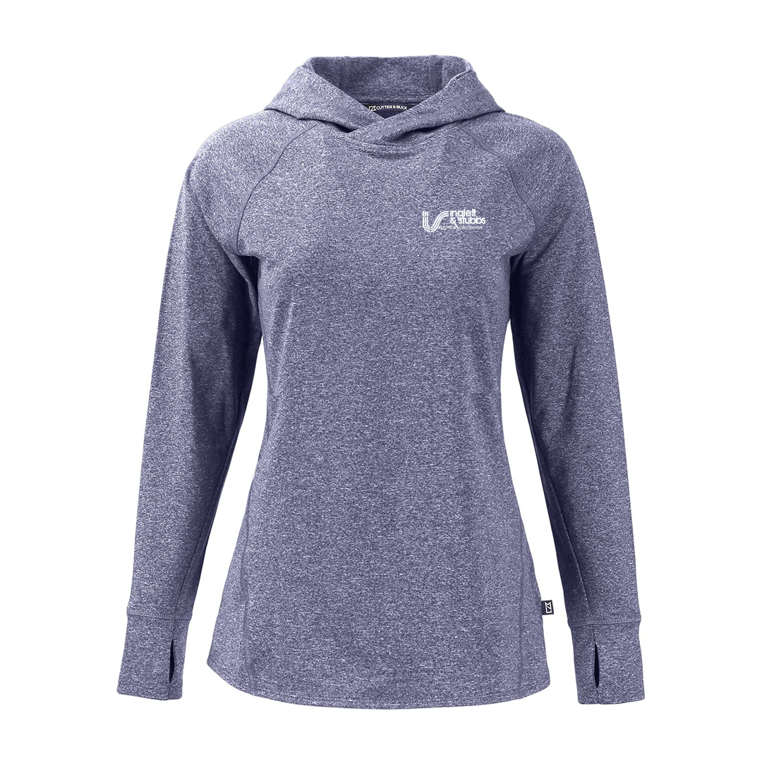 I&S Knit Recycled Womens Heathered Hooded Pullover