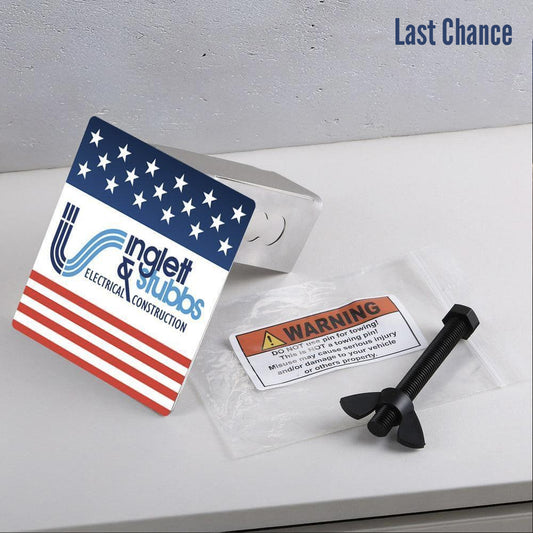 I&S USA Metal Trailer Hitch Cover