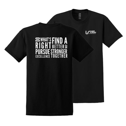 Inglett & Stubbs Black Collage Gildan Cotton New Hire Tshirt