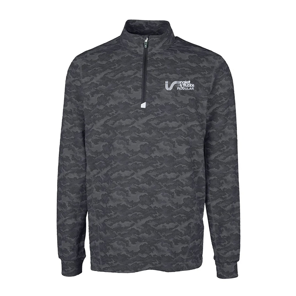 I&S Modular Cutter & Buck Eco Camo Print Qaurter Zip