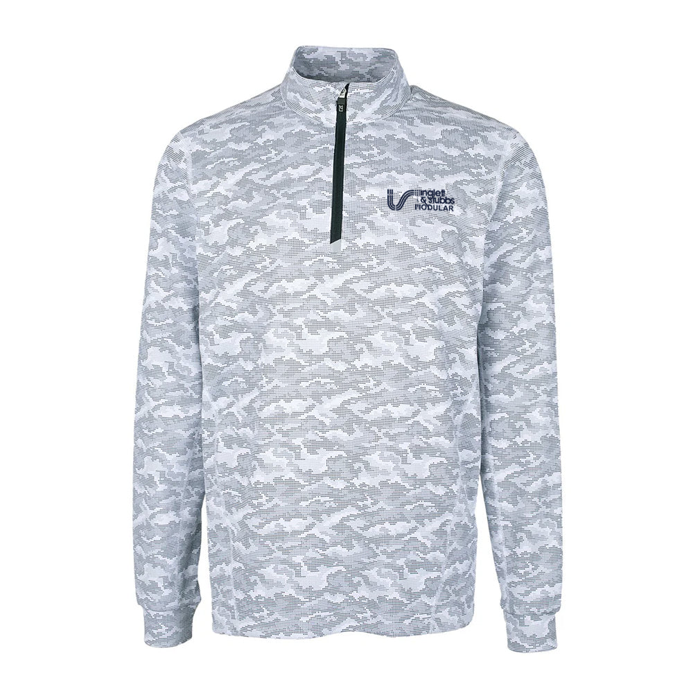 I&S Modular Cutter & Buck Eco Camo Print Qaurter Zip