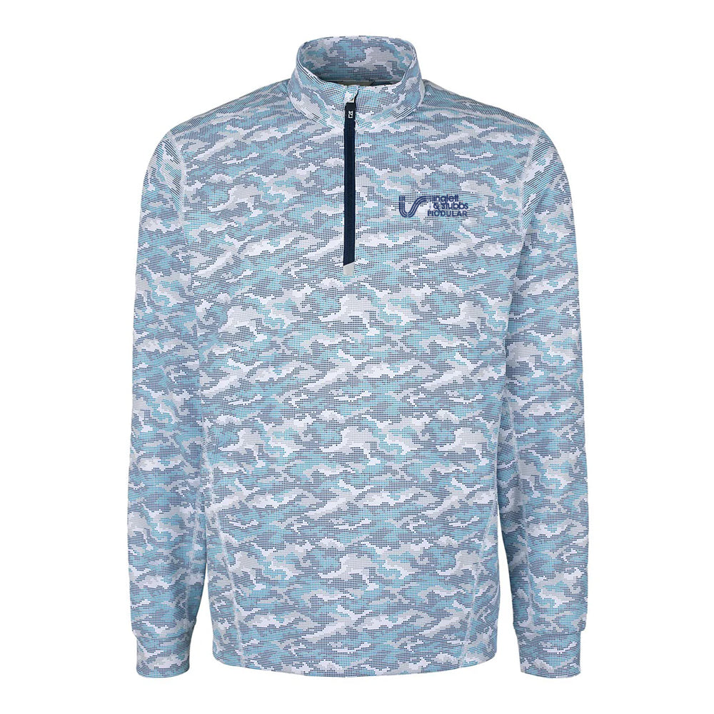 I&S Modular Cutter & Buck Eco Camo Print Qaurter Zip