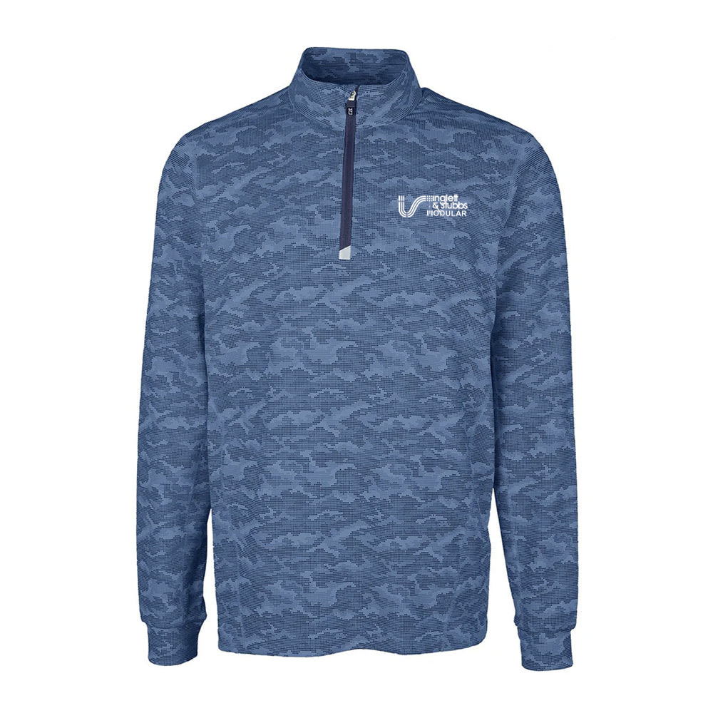I&S Modular Cutter & Buck Eco Camo Print Qaurter Zip
