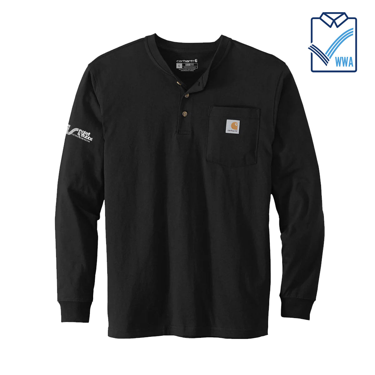 Inglett & Stubbs Carhartt Henley Long Sleeve Shirt- WWA