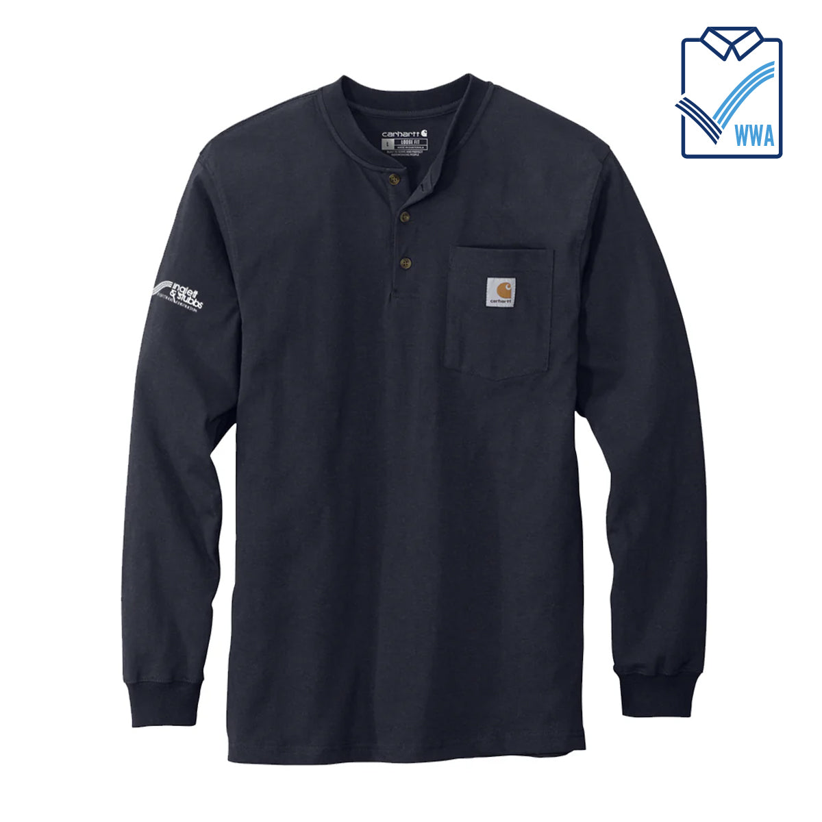 Inglett & Stubbs Carhartt Henley Long Sleeve Shirt- WWA
