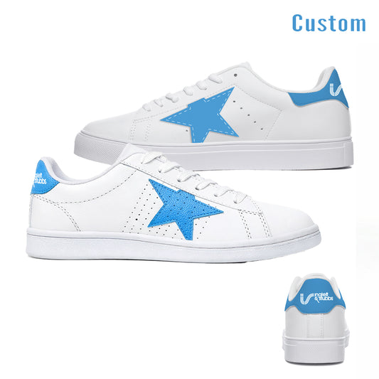 Inglett & Stubbs Light Blue Star Sneakers