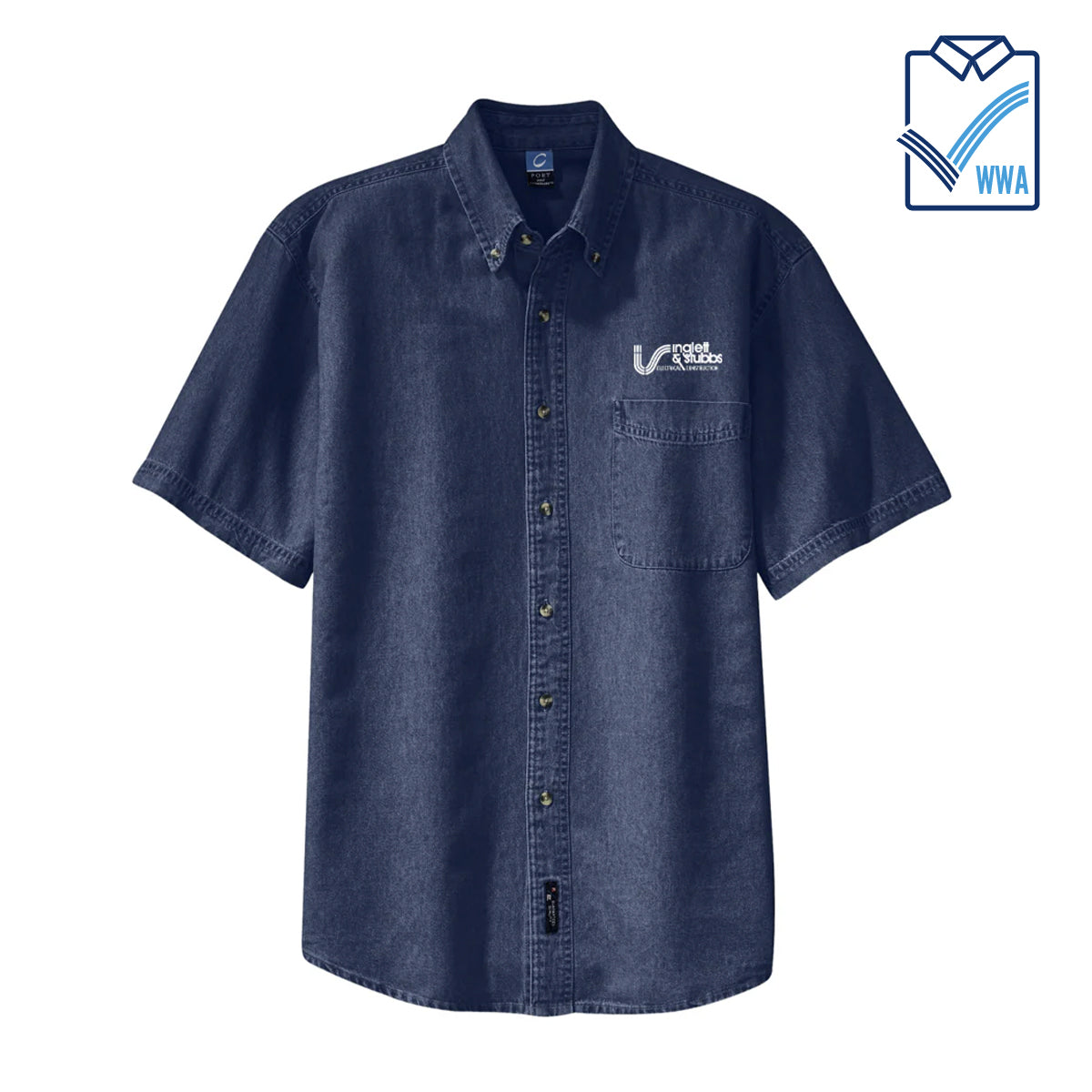 Inglett & Stubbs Men's 100% Cotton Denim Shirt-WWA