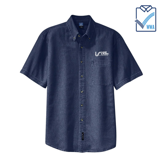 Inglett & Stubbs Men's 100% Cotton Denim Shirt-WWA