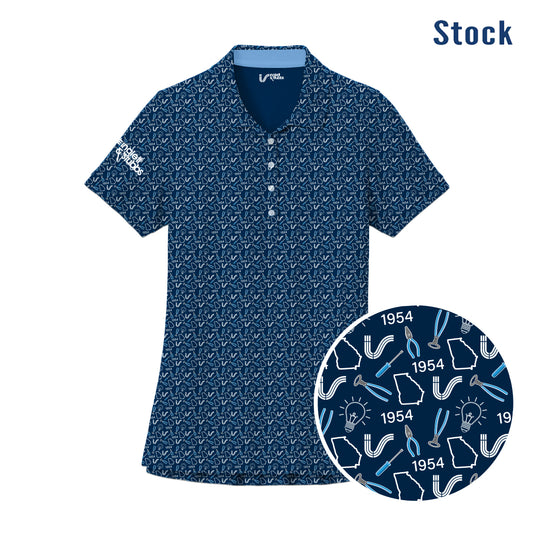 I&S Ladies Electrical Construction Icon Polo - Navy
