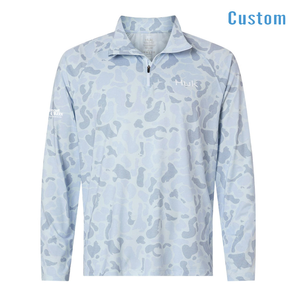 HUK Airweight KC Printed Quarter-Zip Pullover