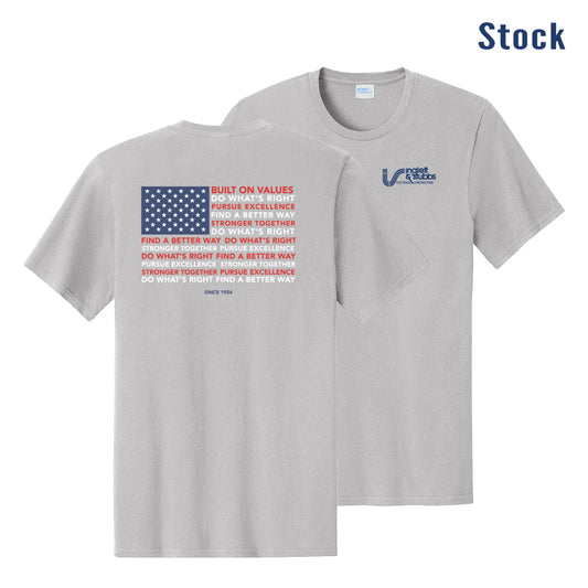 Inglett & Stubbs Core Values American Flag Tshirt