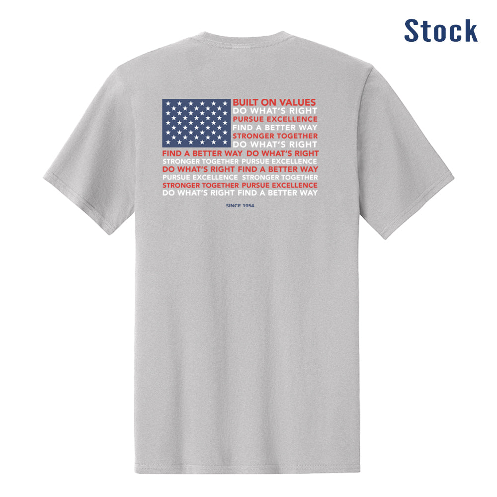 Inglett & Stubbs Core Values American Flag Tshirt