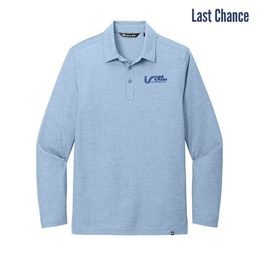 TraviMathew Oceanside Heather Long Sleeve Polo (Last Chance )