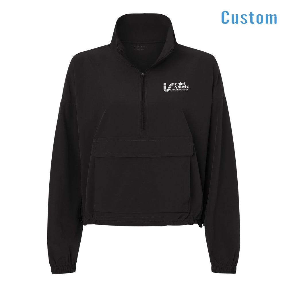 Women's Stretch Woven Quarter-Zip Pullover