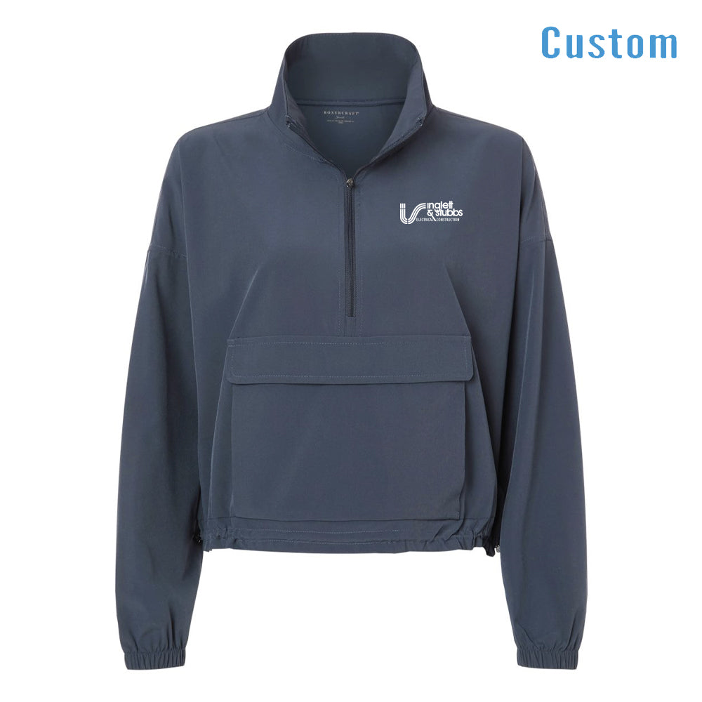 Women's Stretch Woven Quarter-Zip Pullover