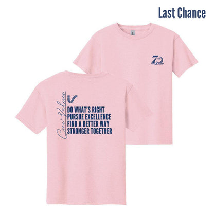 Youth Core Values Ultra Cotton 100% US Cotton T-Shirt.